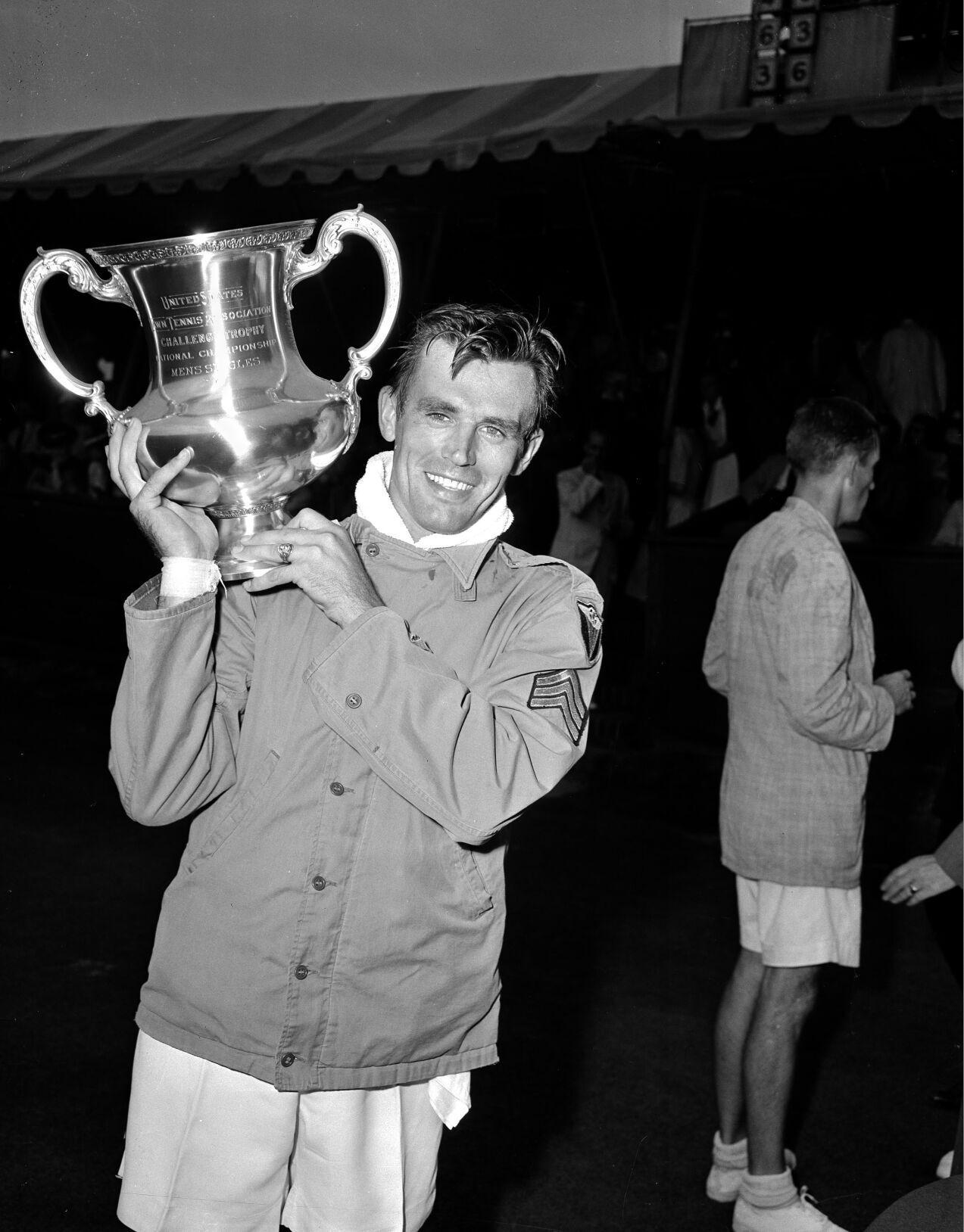 1944 and 1945: Frank Parker wins back-to-back US Open titles